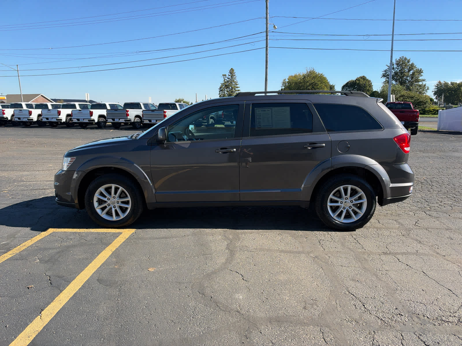 Used 2015 Dodge Journey SXT with VIN 3C4PDCBBXFT691813 for sale in London, OH