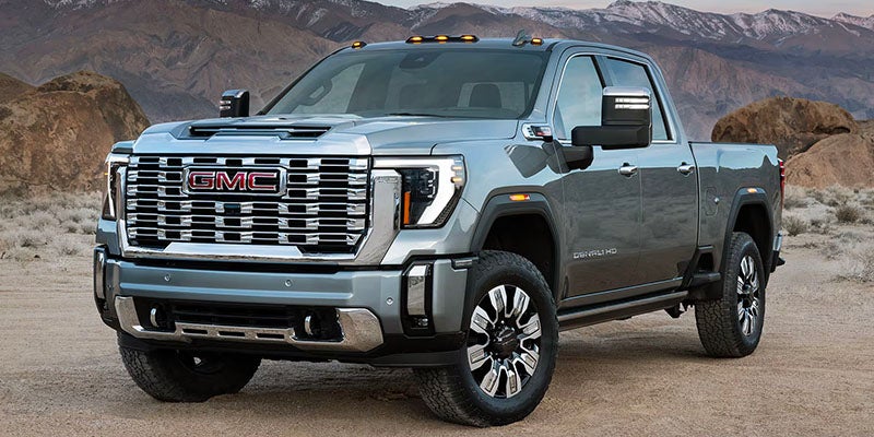 2025 GMC Sierra 3500HD in action on the road