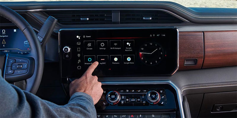 2025 Sierra 3500HD touchscreen infotainment system