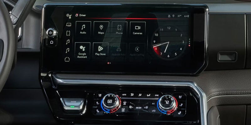 Infotainment system and display system in 2026 GMC Sierra 2500hd