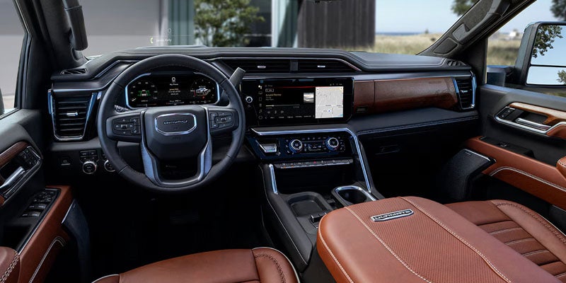 Luxurious interior of 2026 GMC Sierra 3500HD